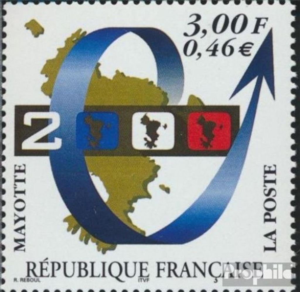 Briefmarken Mayotte 1999 Mi 77 (kompl.Ausg.) postfrisch Millenium