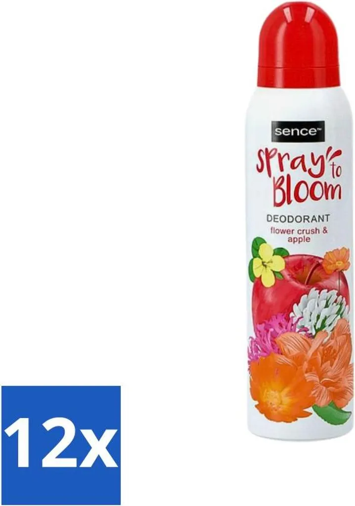 Sence Body-X Déodorant Spray Femme 150ml - 12 Unités Contre les Odeurs