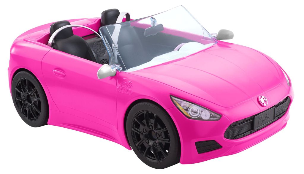 Barbie Auto, cabriolet (roze), auto voor poppen, accessoire Productafbeelding 