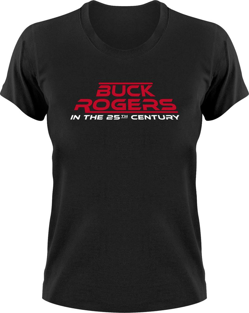 Styletex23 T-Shirt Buck Rogers Logo, Damen schwarz, L
