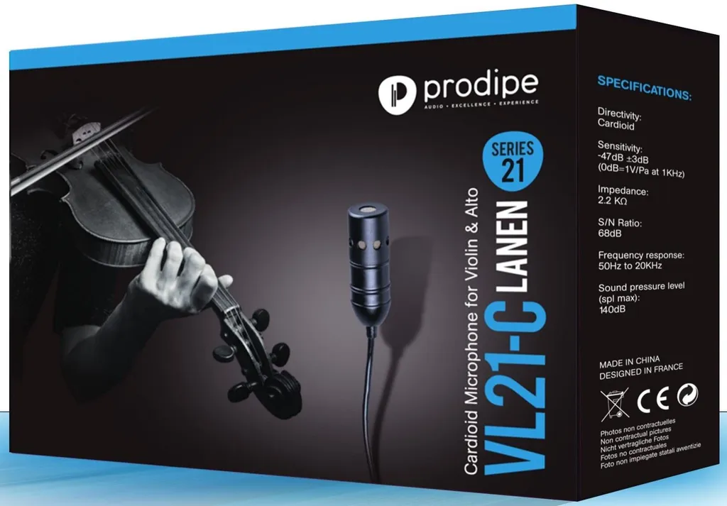 Microphone Violon Prodipe VL21-C Cellule Cardioïde à Haute Pression - 6