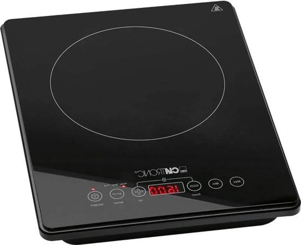 Réchaud à induction 2000W avec câble thermique en fibre de verre noir