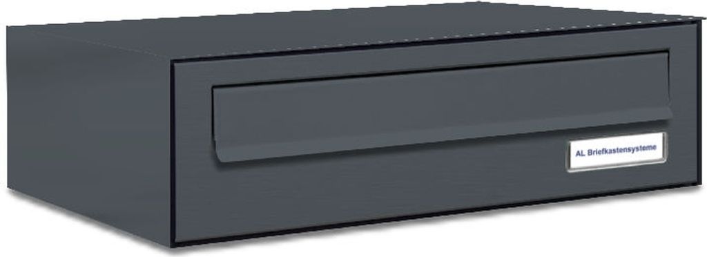 1er Briefkasten-Anlage Tür- Zaundurchwurf RAL 7016 Anthrazit
