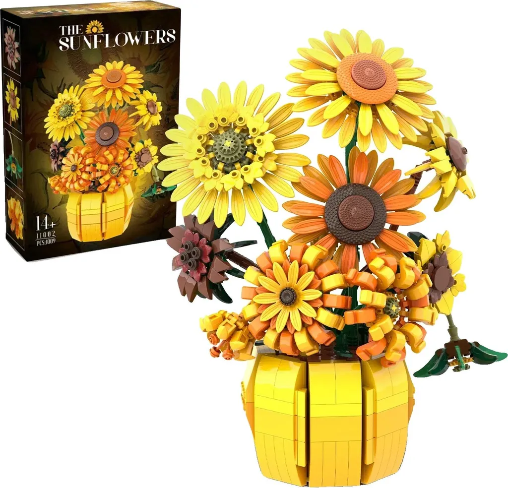 Décoration de Bureau Tournesol Artificiel en Pot Style Arbre de Vie