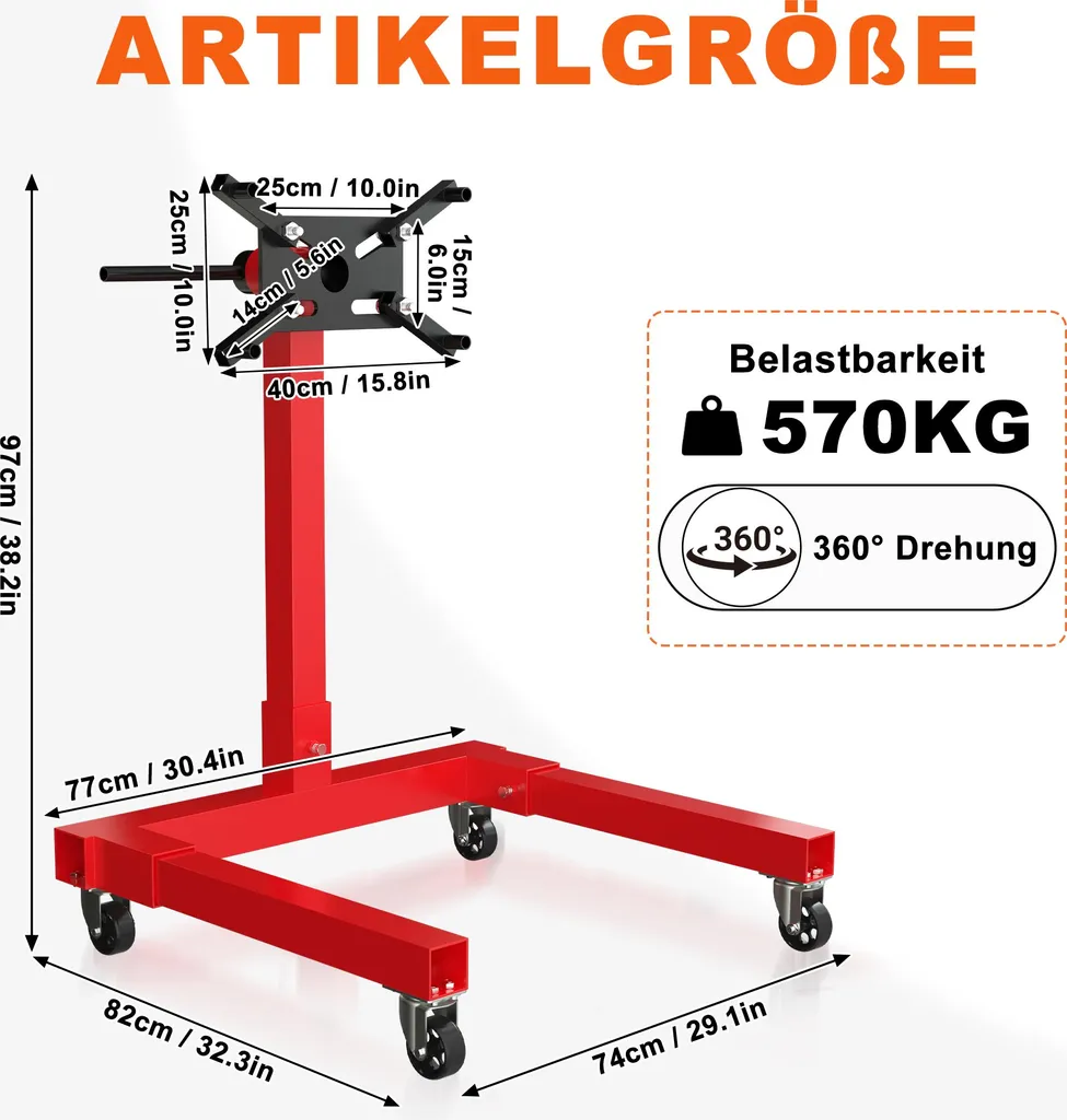 Support moteur charges lourdes 570kg avec fixation réglable LZQ