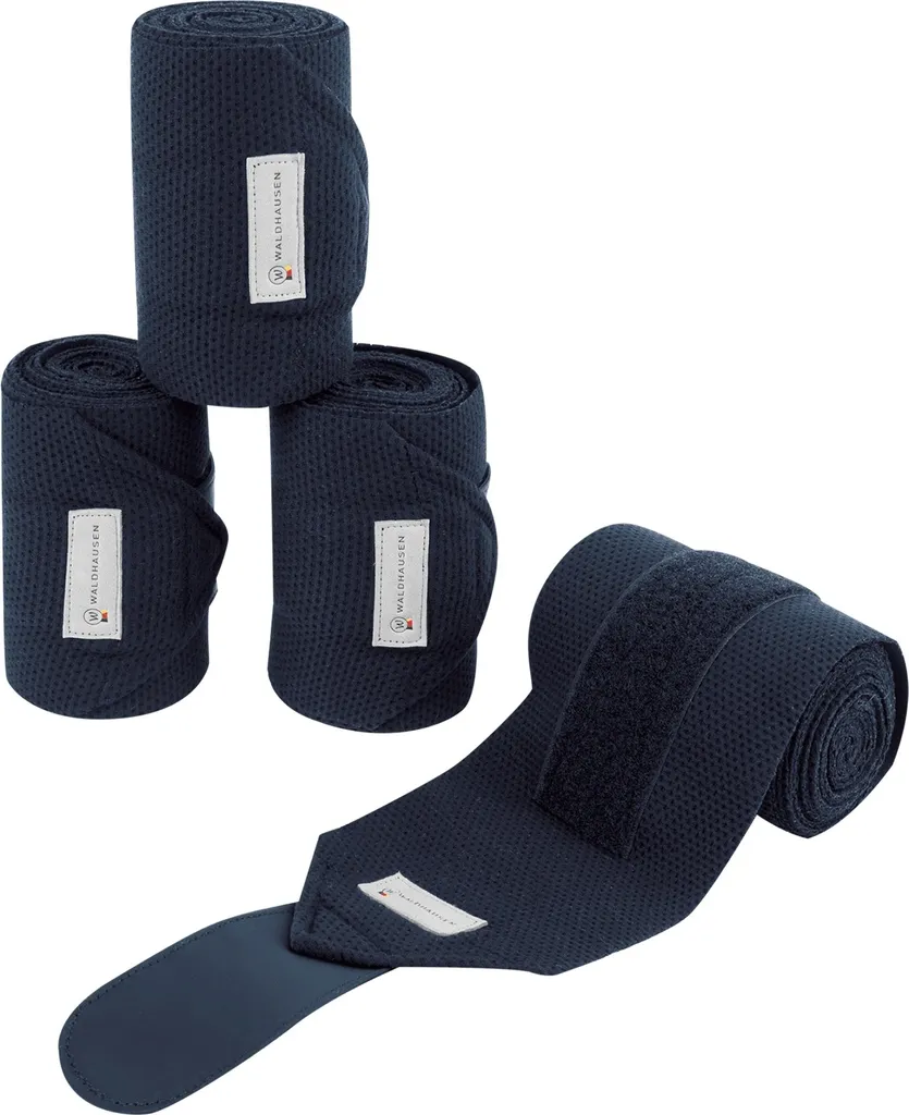 Bandes de repos et travail Waldhausen Breath Bleu pour le sport équestre