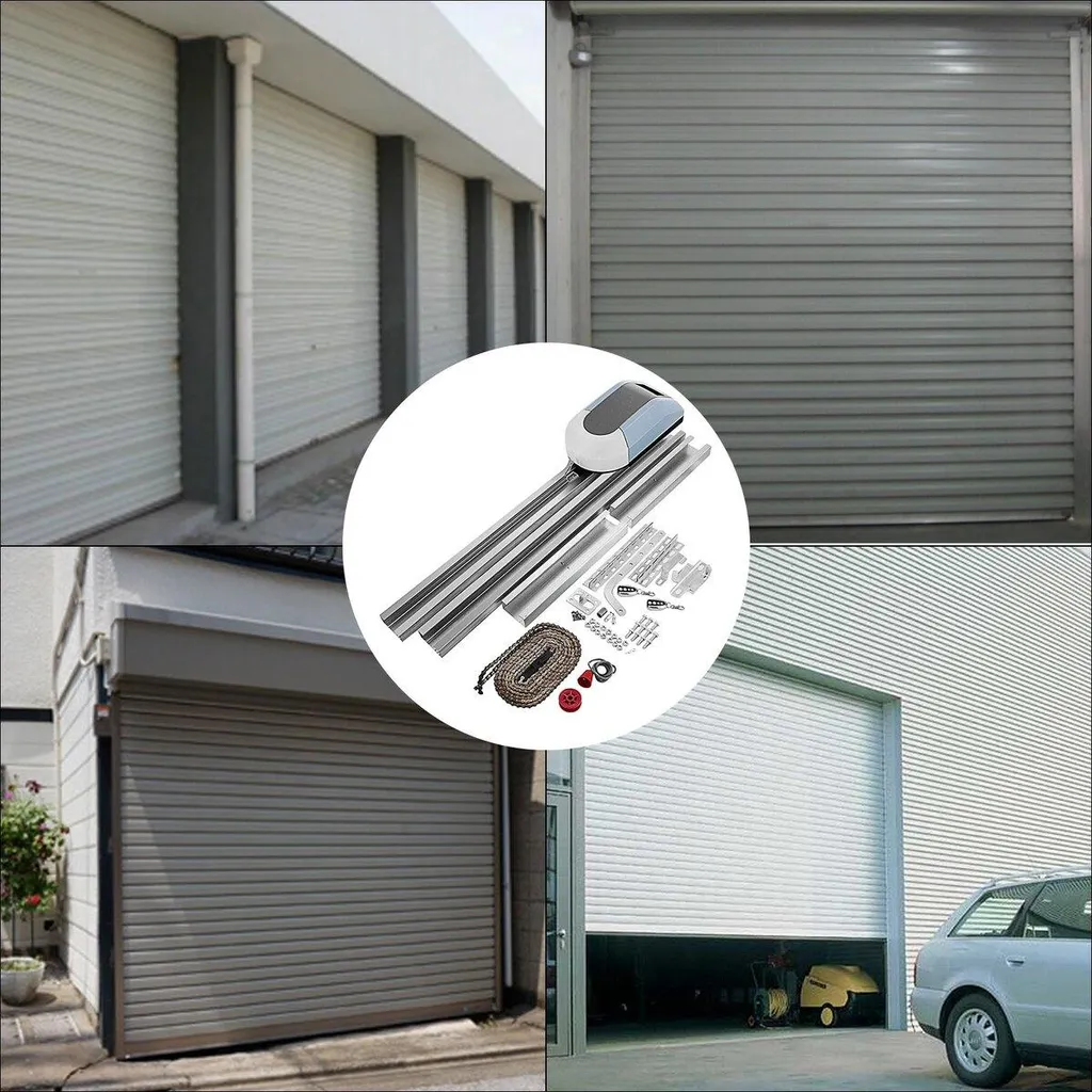 Ouvre-porte de garage à rouleau 1000N Kit automatique avec 2 télécommandes