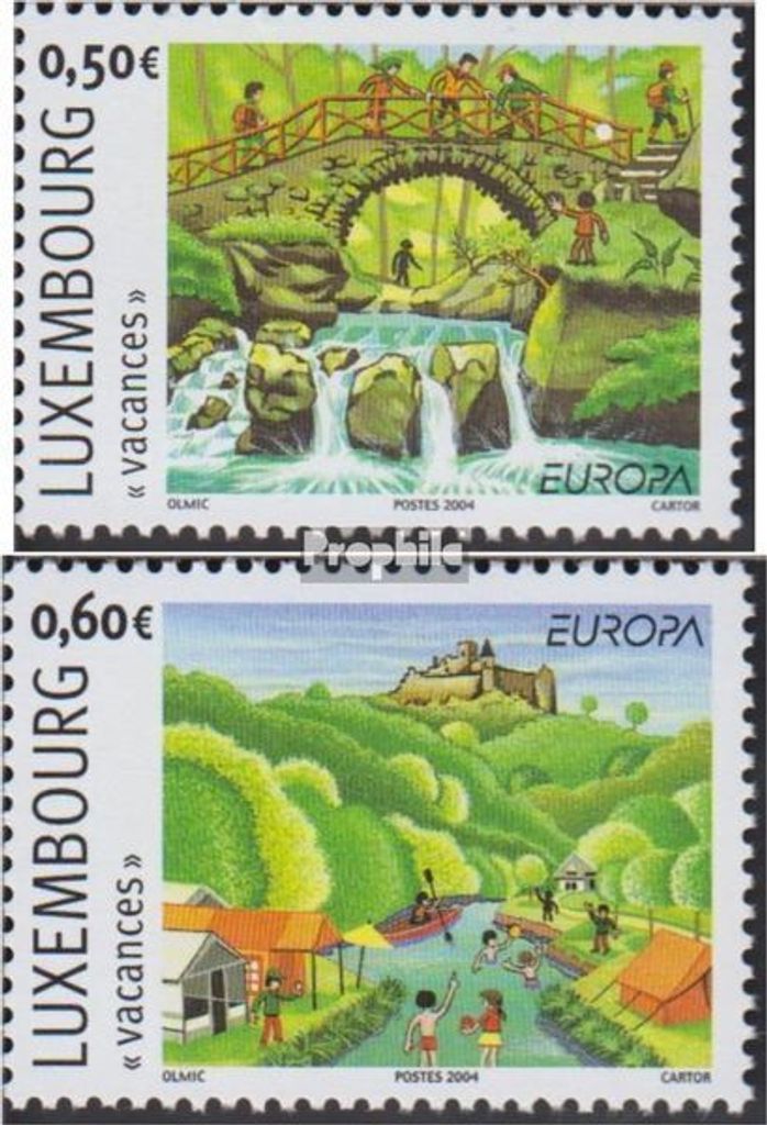Briefmarken Luxemburg 2004 Mi 1640-1641 (kompl.Ausg.) postfrisch Europa