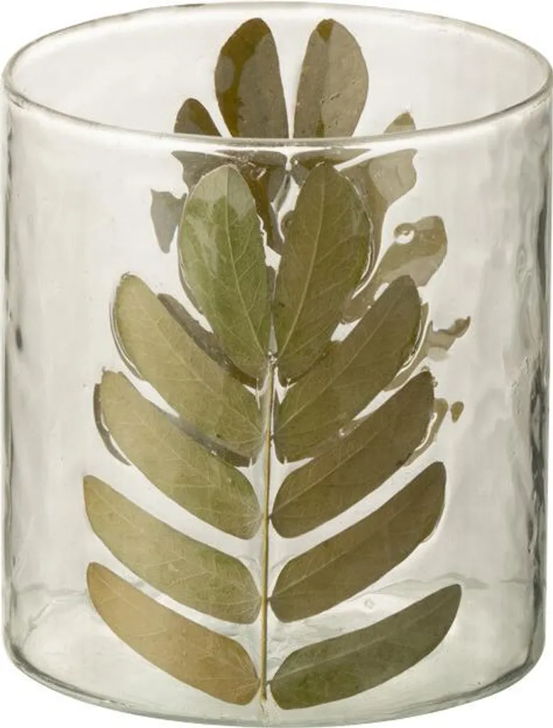 Petit Vase Doré J-Line - Décoration Feuille d'Or pour Petits Espaces Chic