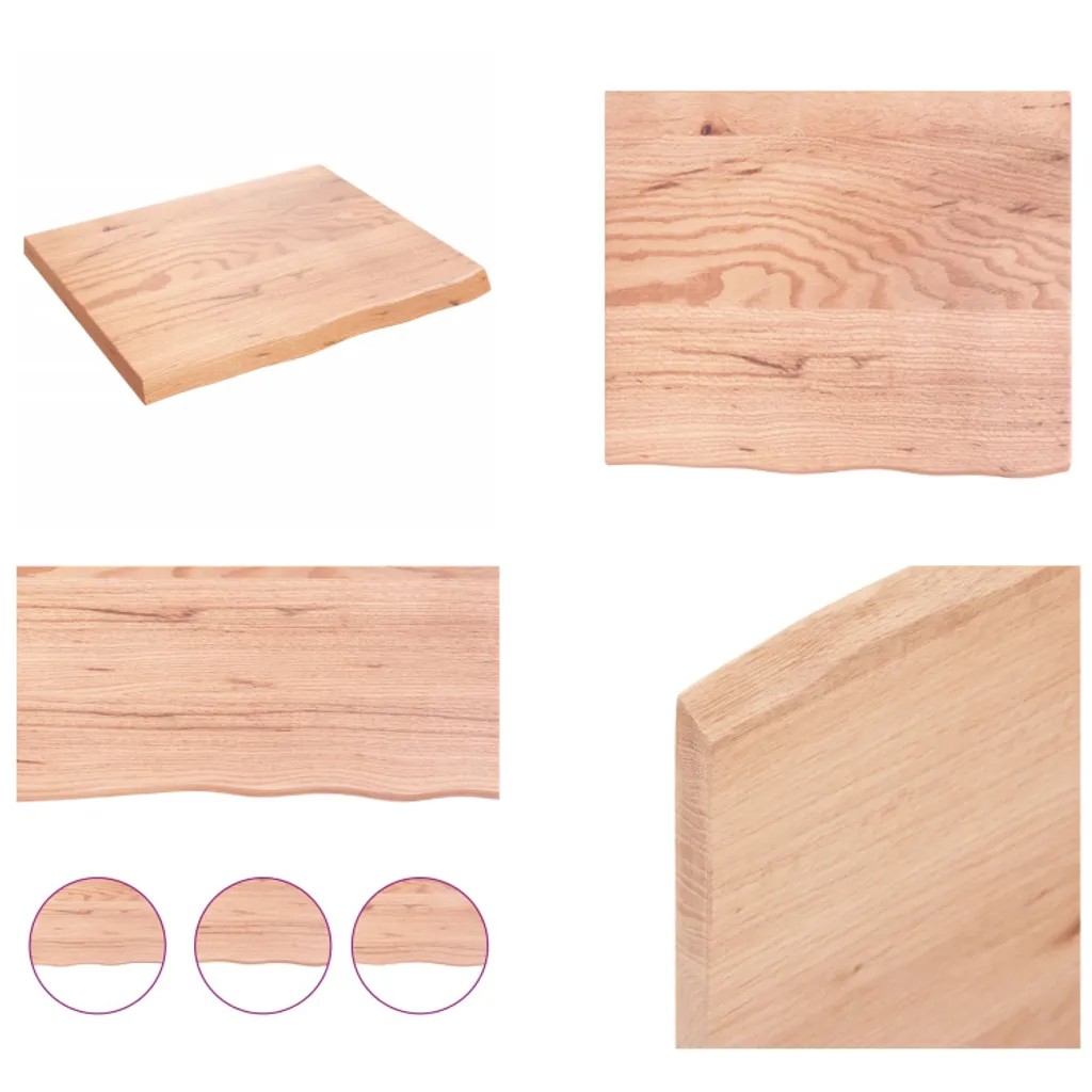 Mensola Muro Legno Rovere Massiccio 60x50x2 cm | vidaXL Shop Online