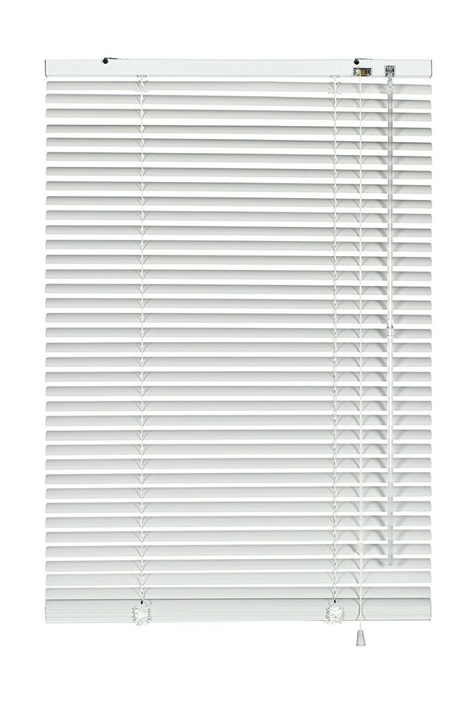 Alu Jalousie Aluminium Jalousie Lamellen Fenster Rollo 120 x 175 cm Weiß 