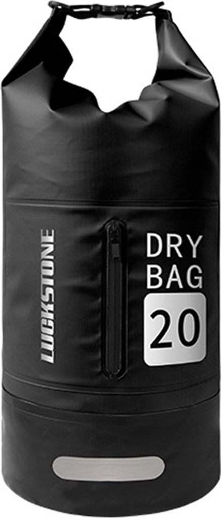 10L Trockentasche, Outdoor-Wasserbeutel, Eimertasche, mit Schultergurt, leichter Rucksack, geeignet für Rafting, Schwimmen, Camping usw., Schwarz