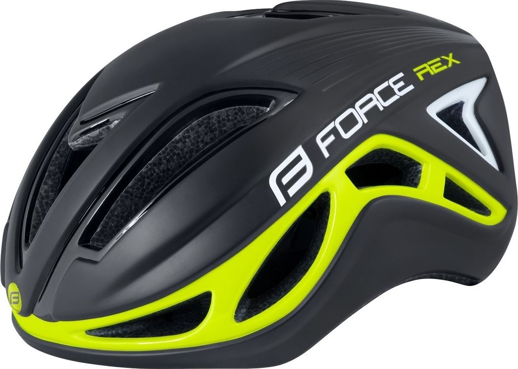 Force Rex Fahrradhelm schwarz-gelb L-XL
