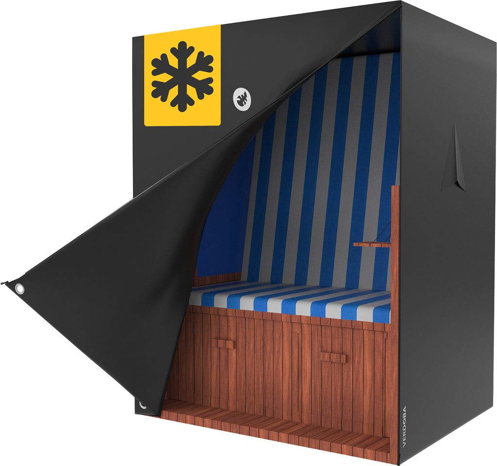 Strandkorb Schutzhülle wasserdicht 600D Oxford Strandkorbabdeckung, Größe Strandkorbhaube:90 x 120 x 155 cm