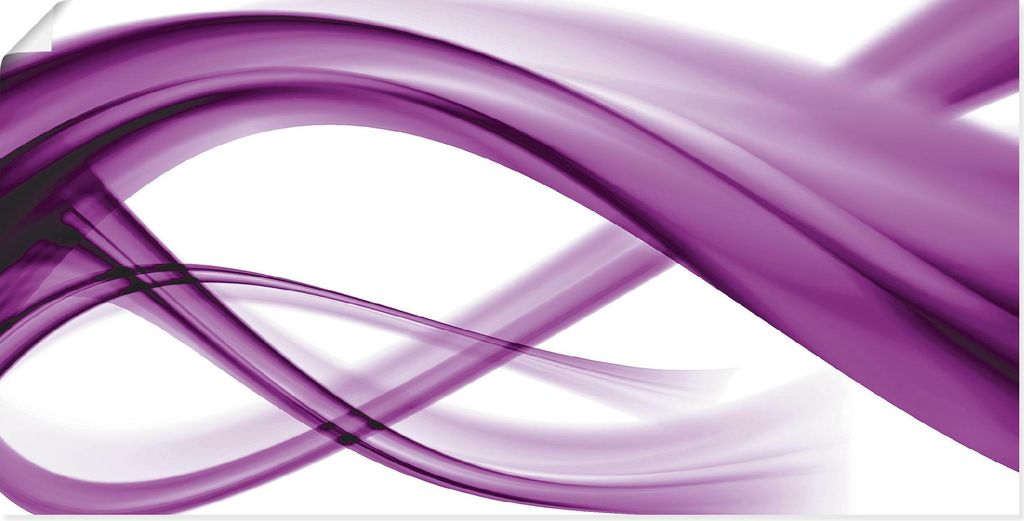 ARTland Poster Abstrakte Komposition (violett) Größe: 60x30 cm