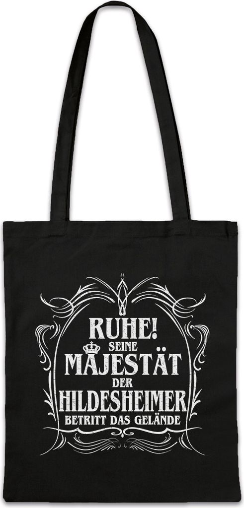 Urban Backwoods Seine Majestät Der Hildesheimer, Stofftasche, Farbe: Schwarz