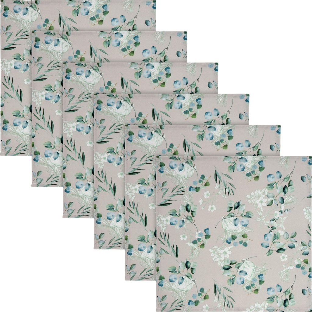 REDBEST Serviette 6er-Pack salbei 40x40 cm