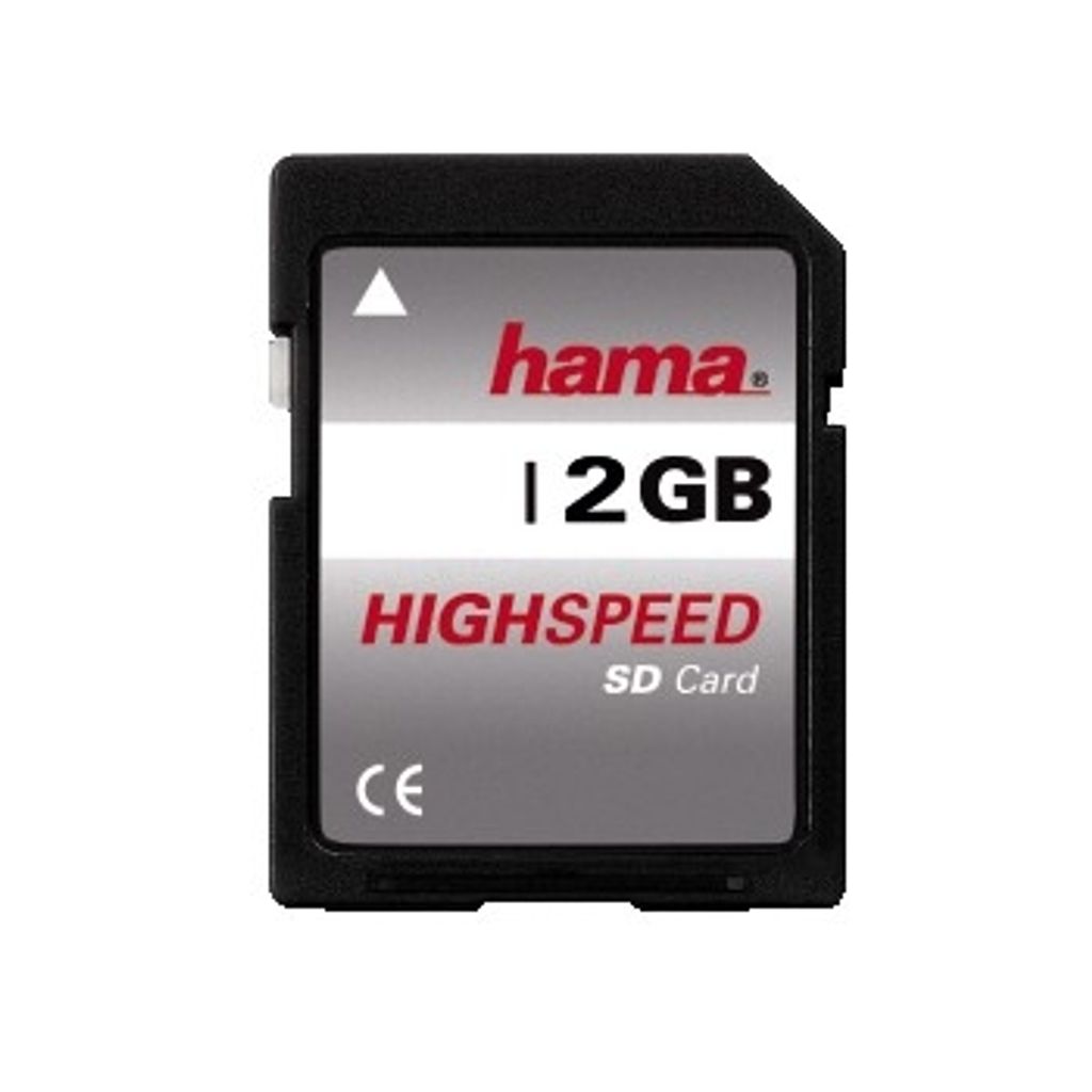 Hama HighSpeed SecureDigital Card 2 GB, 2 GB, SD