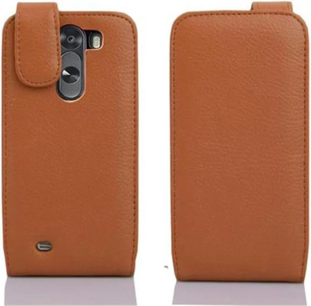 Custodia a Libro Cadorabo per LG G3 - Similcuoio Antiurto Marrone - 3
