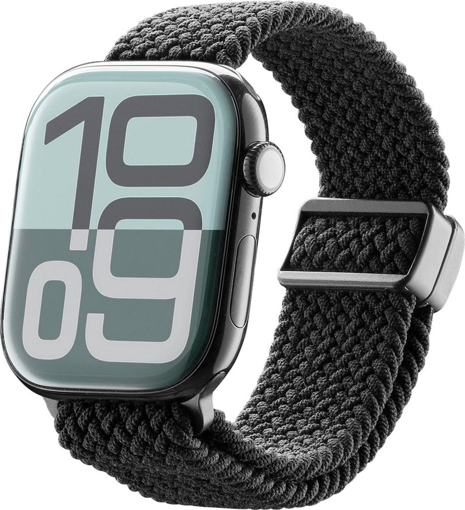 Soft Band für Apple Watch (Serie 1/ 2/ 3) 44/ 45/ 46/ 49mm Nylon Black