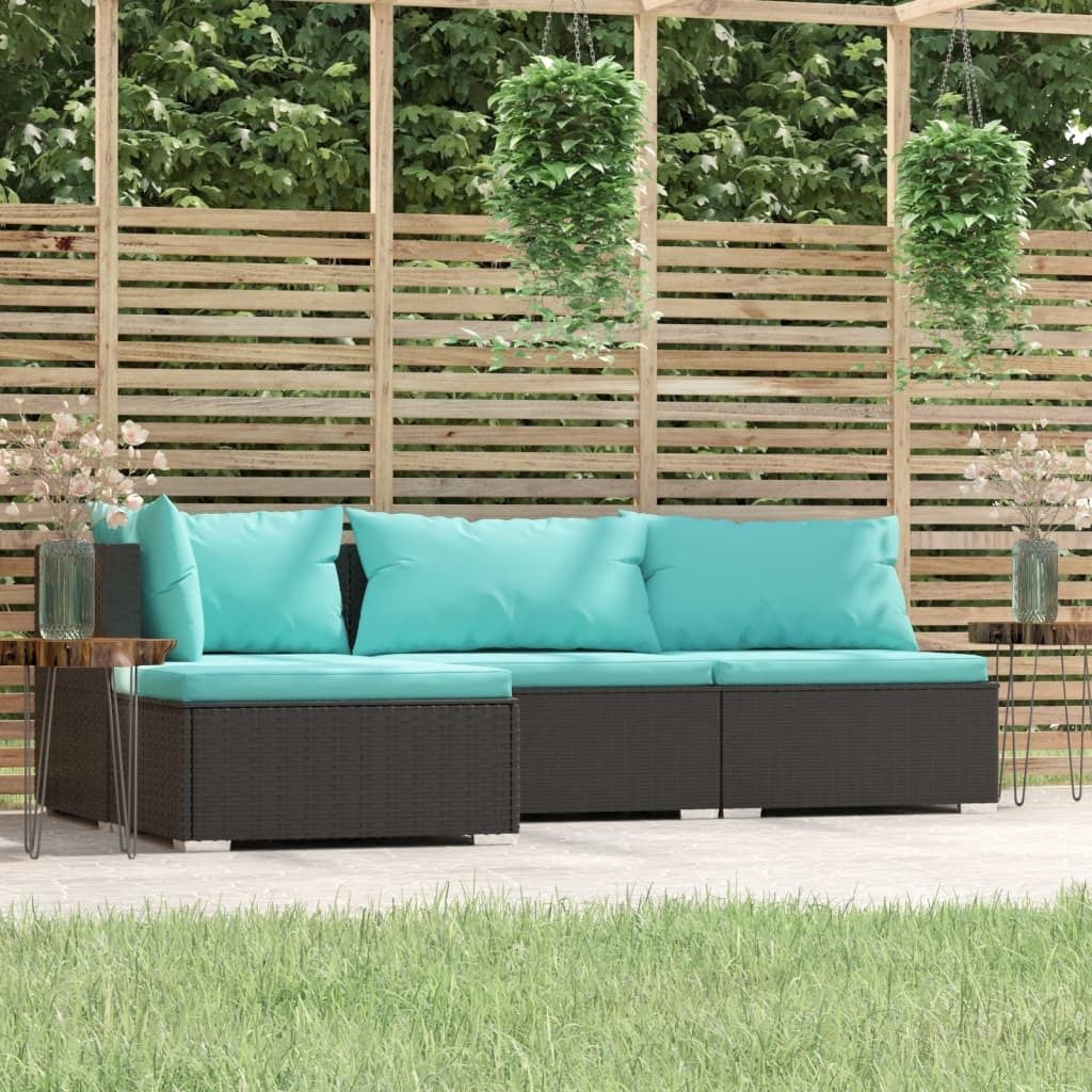 vidaXL 4tlg. GartenLoungeSet mit Kissen Kaufland.de
