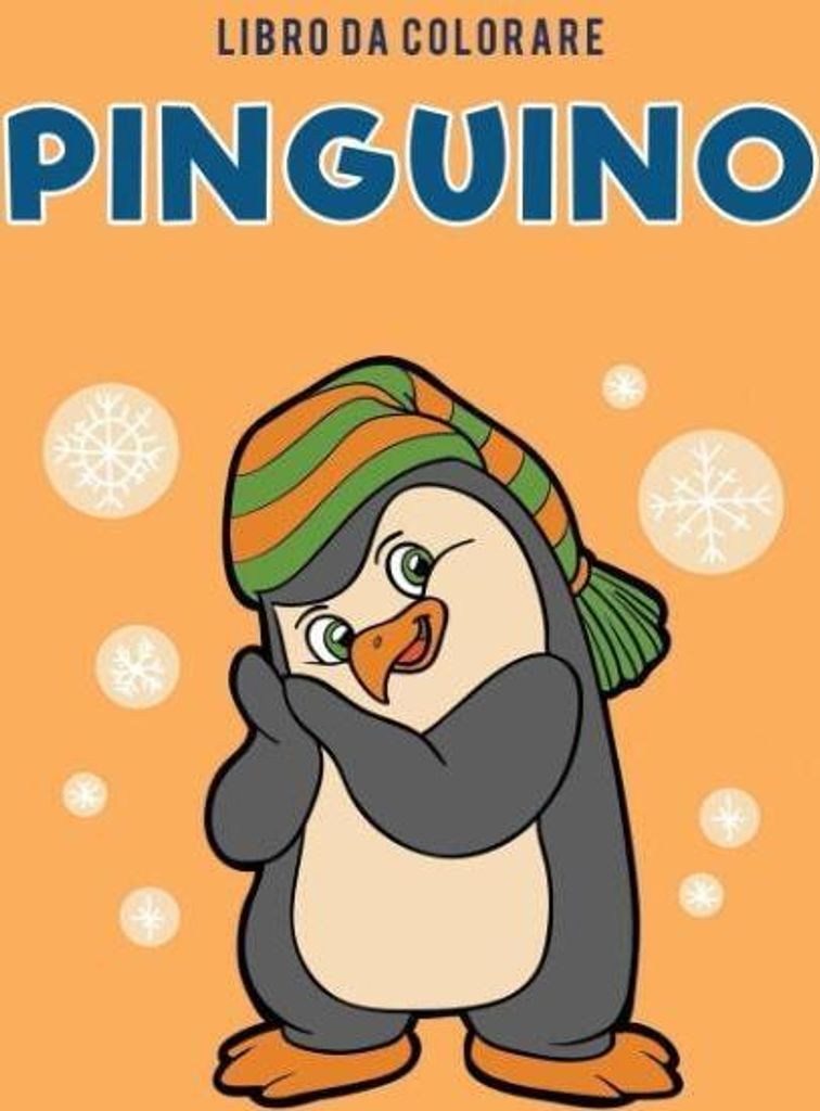 Libro da colorare pinguino