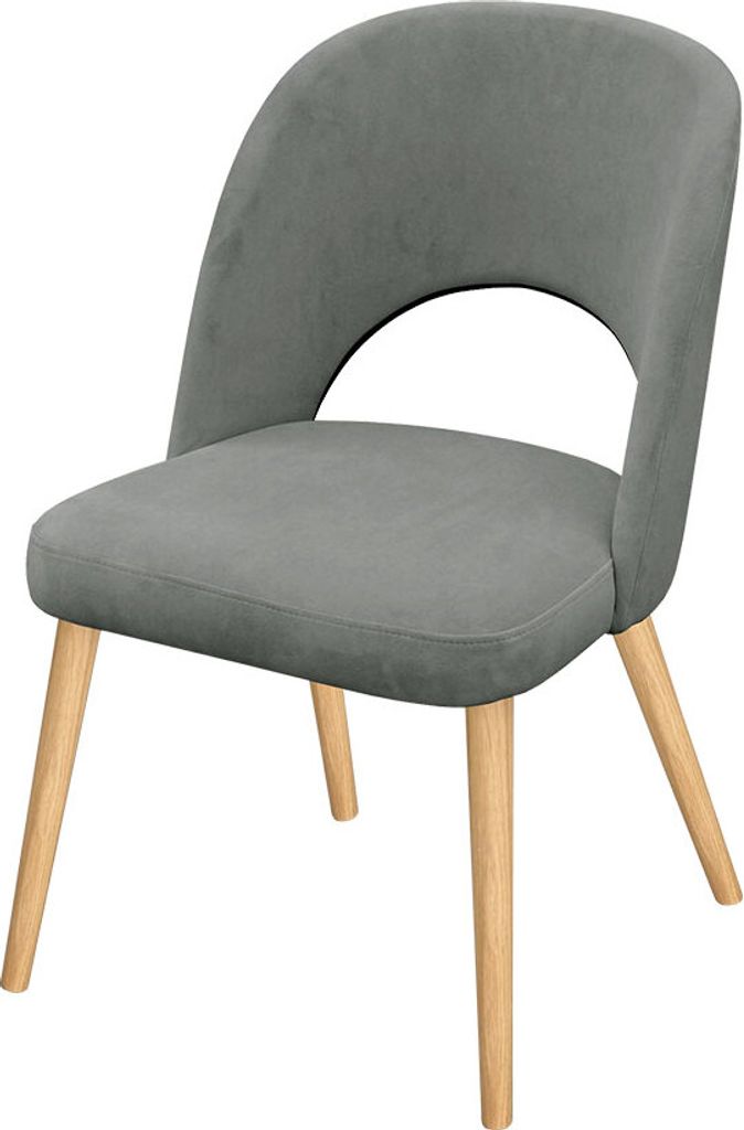 MIRJAN24 Stuhl K84, Elegante Wohnzimmerstühle, Polsterstuhl, Komfortable Stuhl mit Holzkonstruktion (Farbe: Magic Velvet 2217, Füße: Buche)