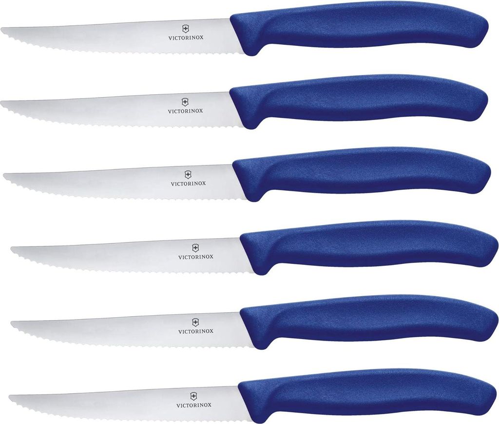 Victorinox Swiss Classic Steakmesser 6 tlg. blau Produktbild 
