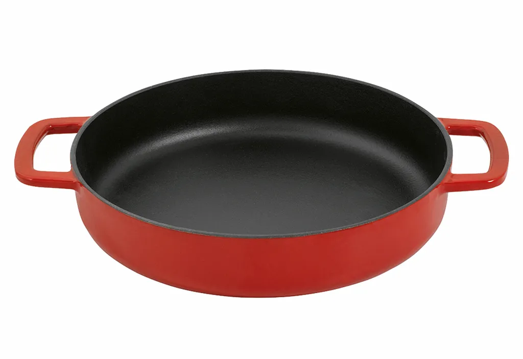 COMBEKK Padella Sous-Chef Ø24cm con doppio manico, rossa