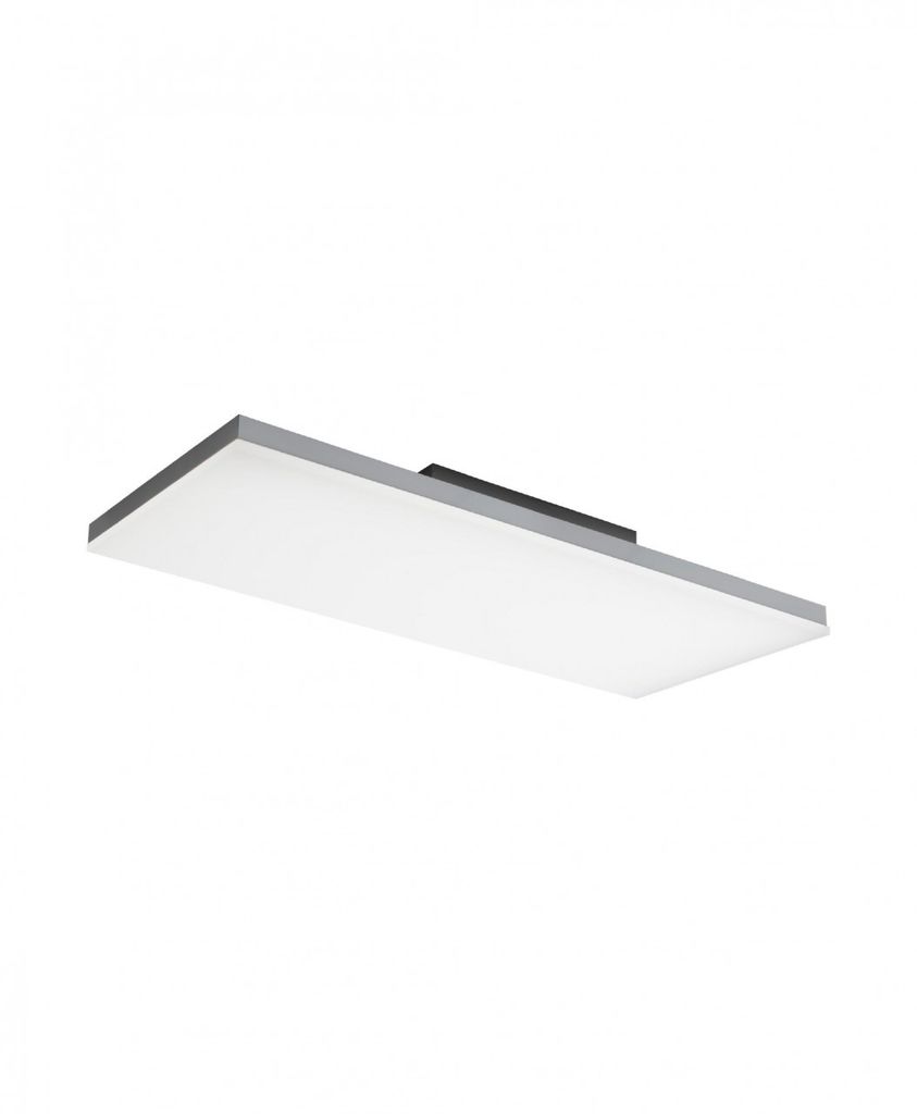 A rectangular LED panel light with a silver frame, shown against a white background.