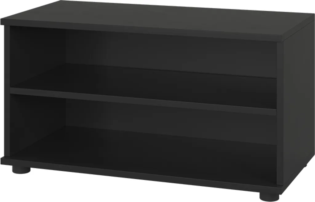 Armoire 2 compartiments Vicco Berno Noir 70.8cm finition mate haute qualité