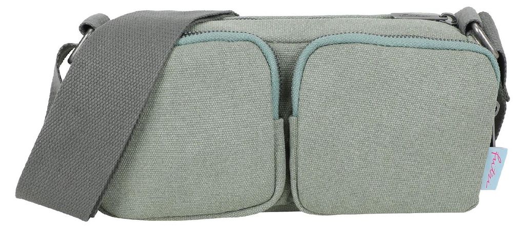 Fritzi aus Preußen Umhängetasche Donny Crossover Bag Long Canvas Jade grüngrau