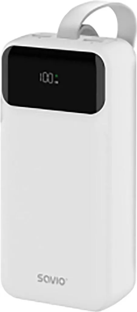 Batterie Externe Savio BA-11 Lithium-Ion 3000 mAh Blanc Haute Qualité