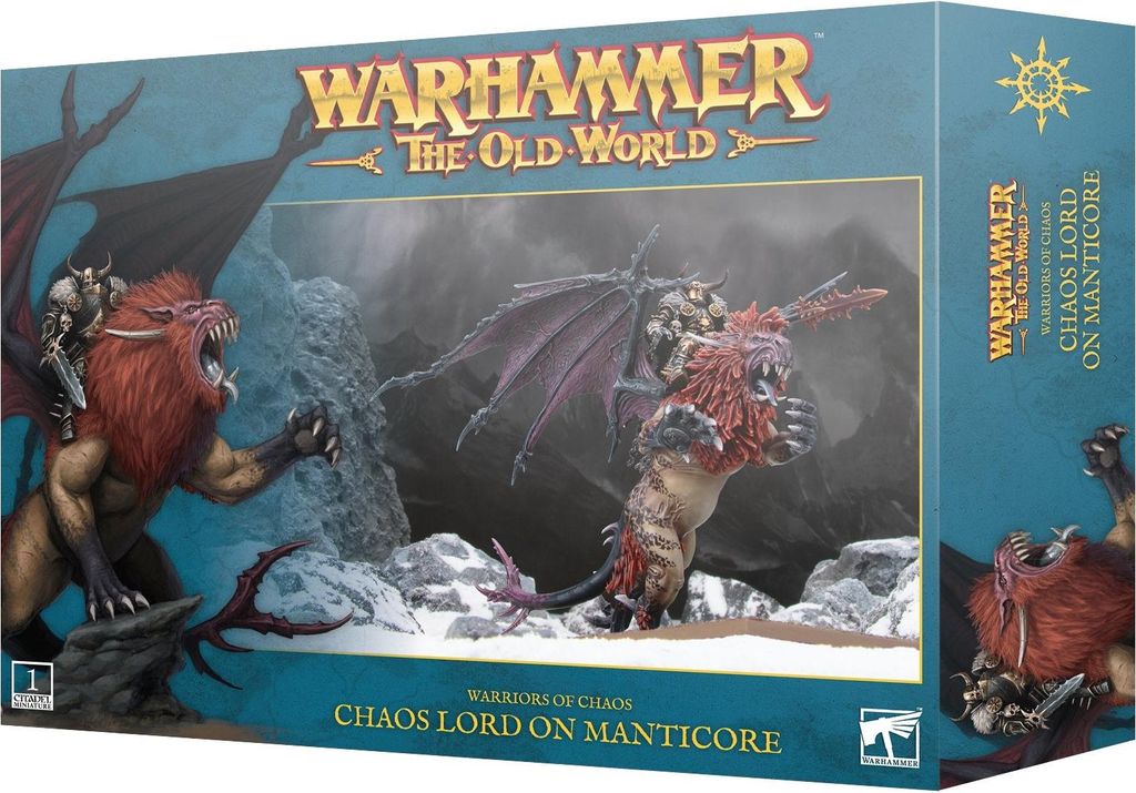 Warhammer The Old World - Warriors of Chaos - Chaos Lord on Manticore (1 Figur)