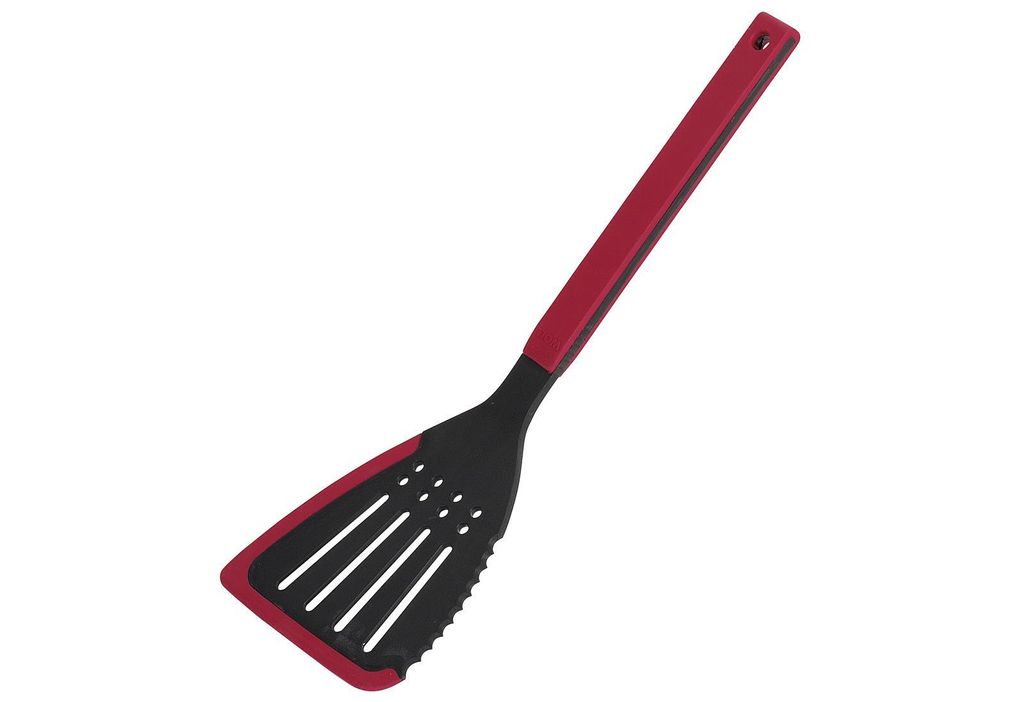 WOLL KU003, Kochspatel, Schwarz, Rot, Aufhängeloch, 115 mm, Produktbild 
