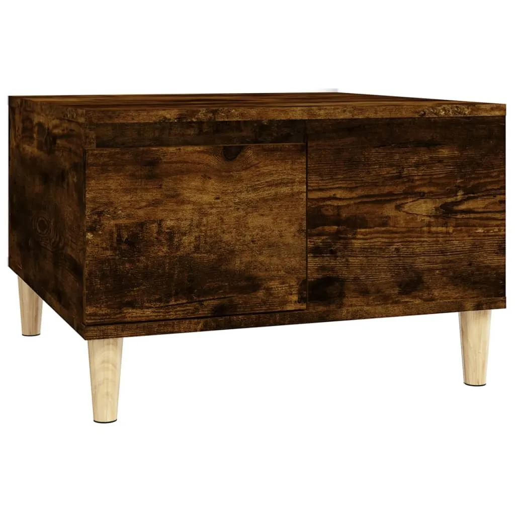 Tavolino da Salotto Rovere Fumo 55x55x36,5 SYFAX™ Legno Multistrato