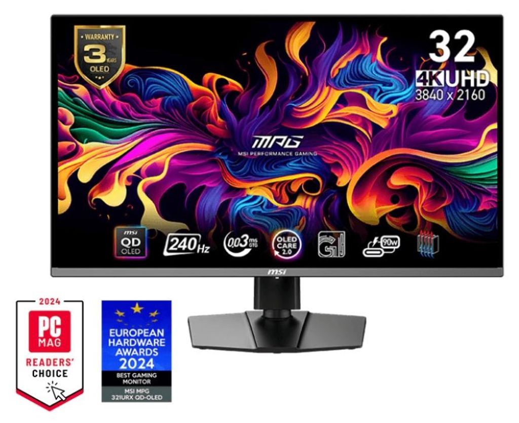 MSI MPG 321URX QD-OLED, 80 cm (31.5"), 3840 x 2160 Pixel, Produktbild 