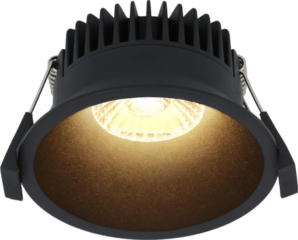 Spot LED Noir Dimmable 10W 900lm - IP44 Encastrable Anti-éblouissement