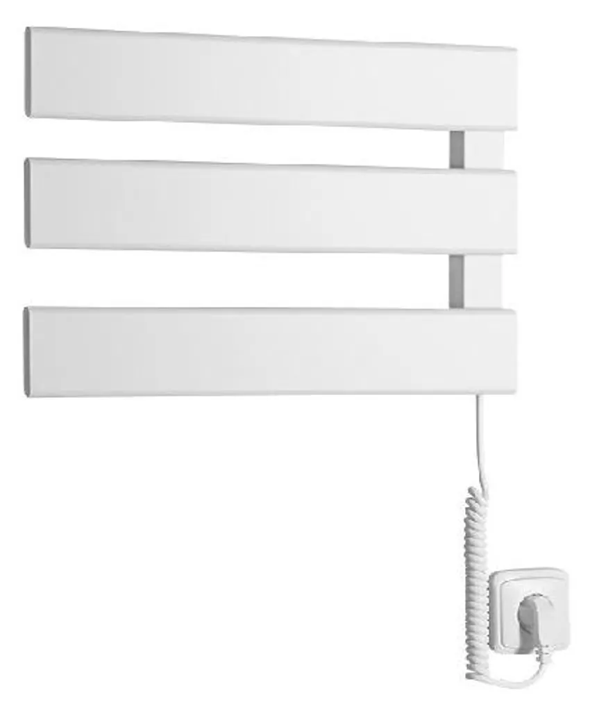 Sèche-serviette électrique pour petite salle de bain Elvis 50W Blanc