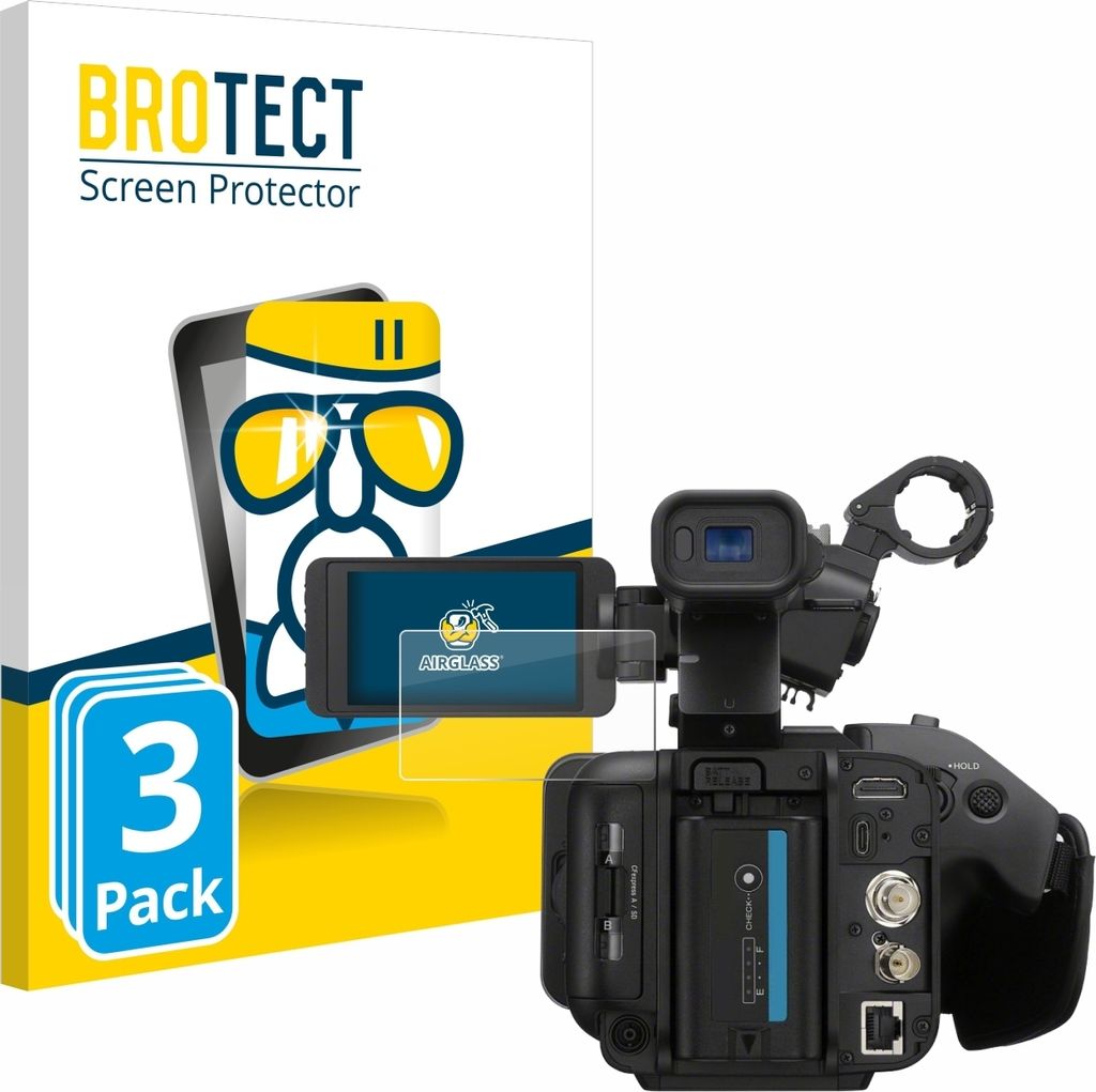 3x BROTECT Schutzglas für Sony PXW-Z200 Schutzfolie Panzer Folie Glas Display Schutz klar