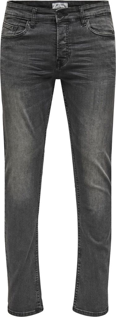Only & Sons Jeans Slim Loom Black Washed lange Hose