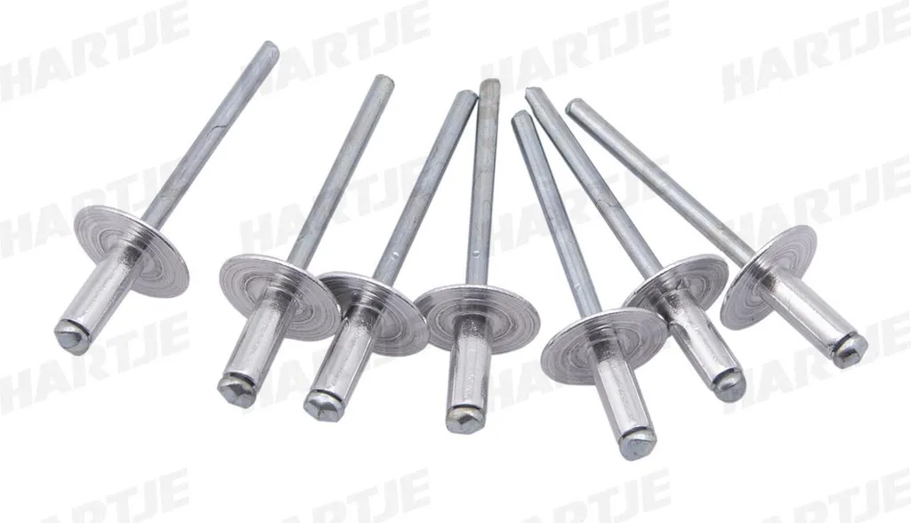 Rivets aveugles pour assemblage de plaques métalliques 4,8 x 12 mm alu