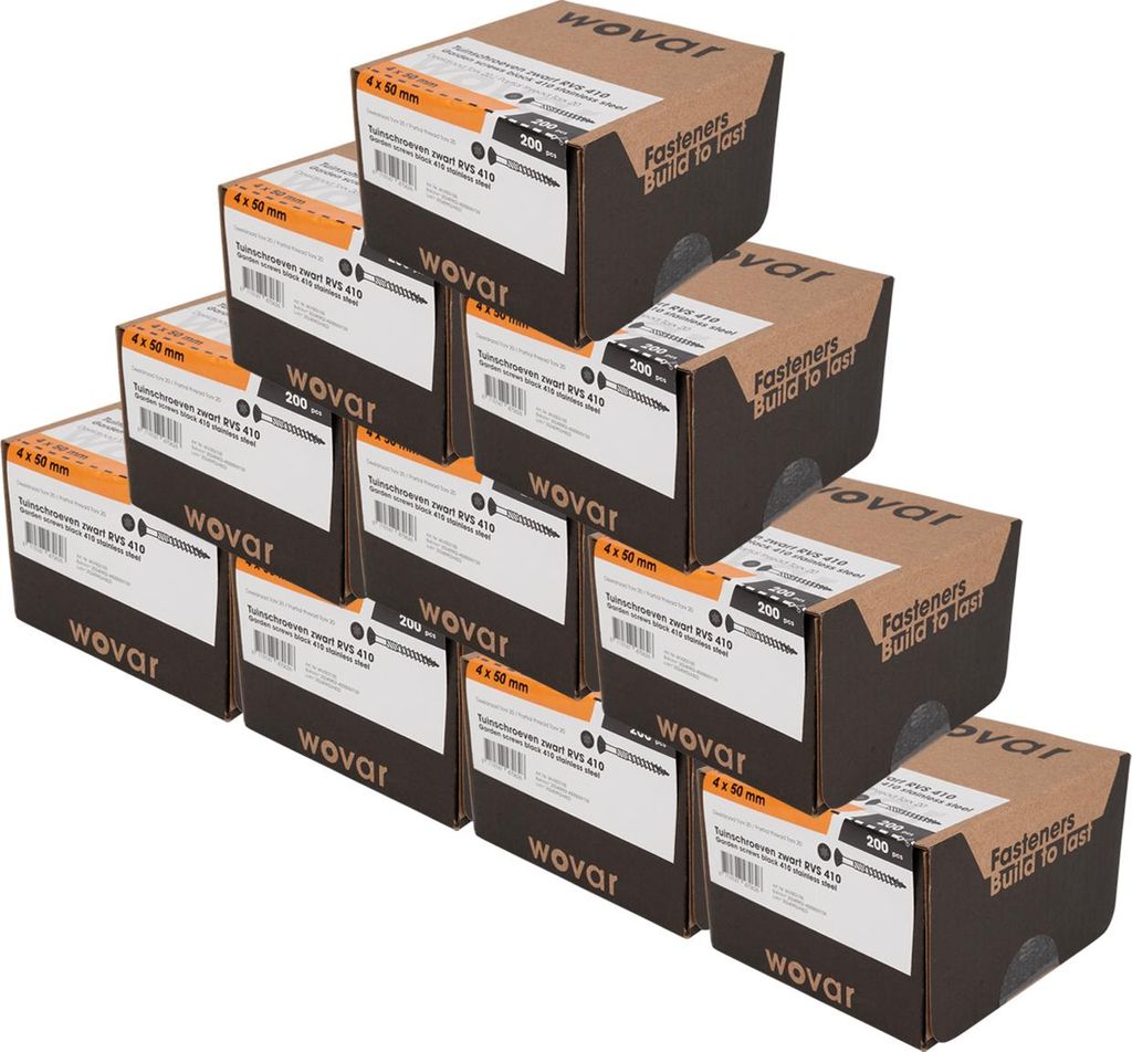 Vis pour coffrage à clins noir Acier inoxydable 410 4 x 50 Image du produit 