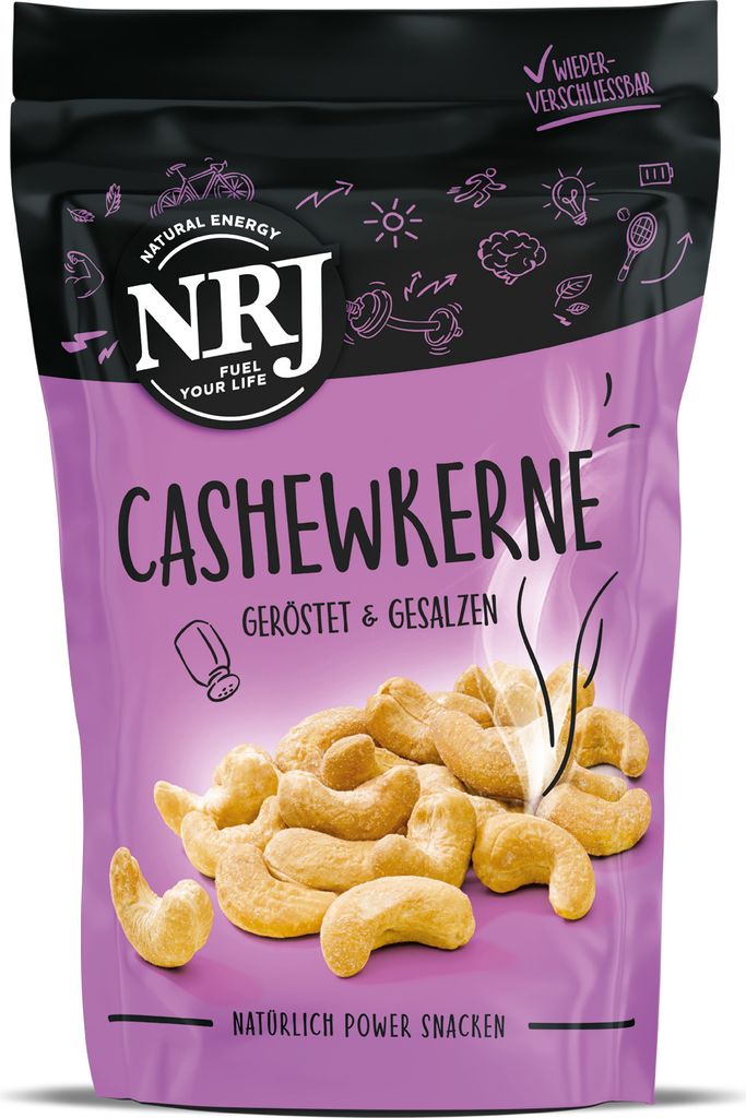 NRJ Cashewkerne geröstet & gesalzen 150g Schokolade