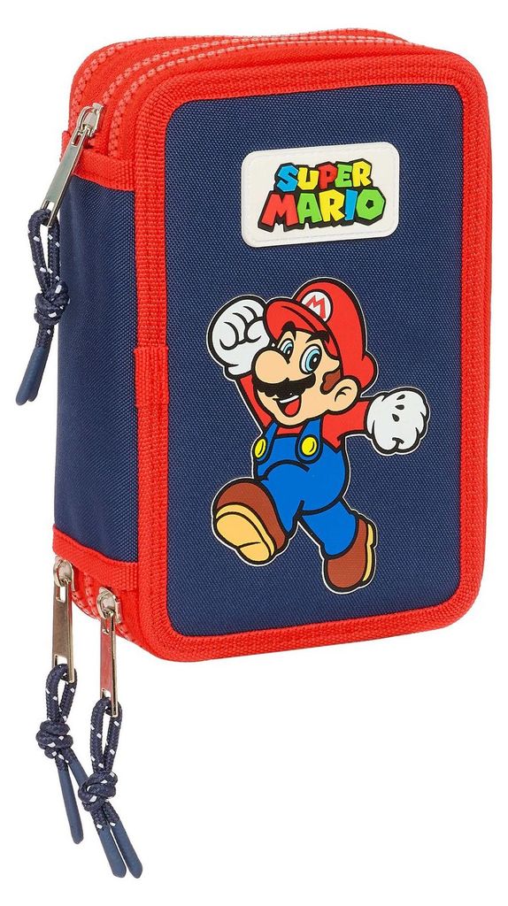 Super Mario - Mäppchen Federmappe, 36 Teile, 3-fach gefüllt Produktbild 