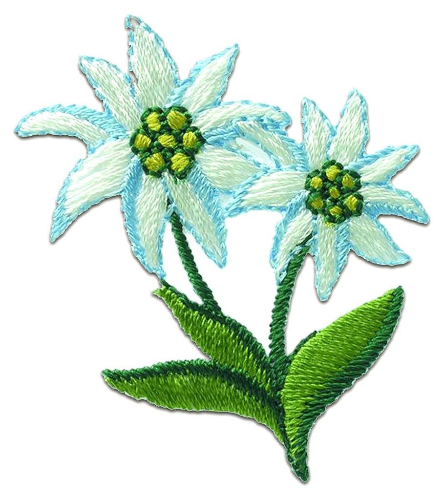 Edelweiss flower children - nášivka, nažehlovací nášivka, Obrázek produktu 