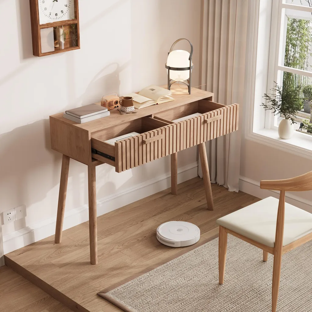 UnboxG Consolle 100cm Legno Naturale | Tavolino Divano Design d'Interni