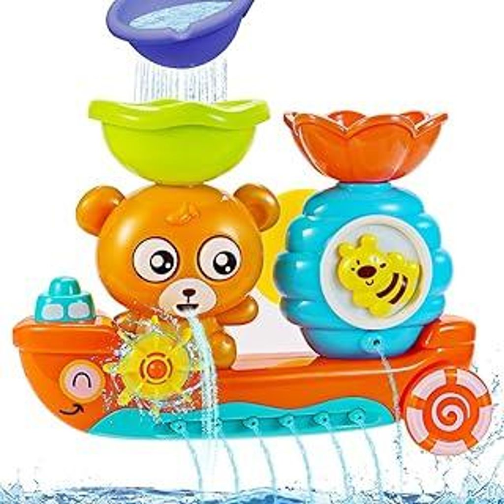 Baby Badespielzeug, Bär und Bee Badewannenspielzeug Wasserspielzeug Kinder Spielzeug ab 1 2 3 4 Jahr für Jungen Mädchen Geschenk