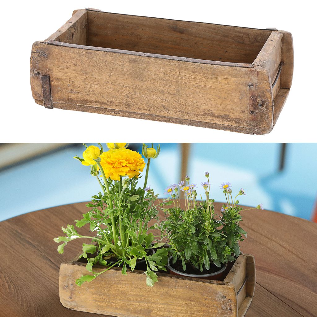 Caisse en bois au design vintage, en forme de brique, 30 x Image du produit 