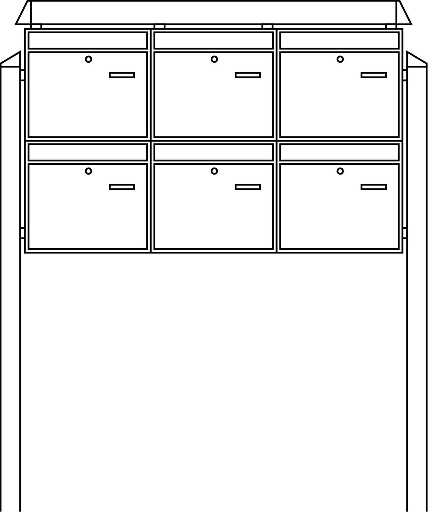 Burg-Wächter Briefkasten-Anlage 86440 W 86440